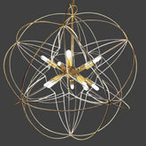 Currey & Company Zenda 10 Light Chandelier, Gold and Silver, sku: S32324